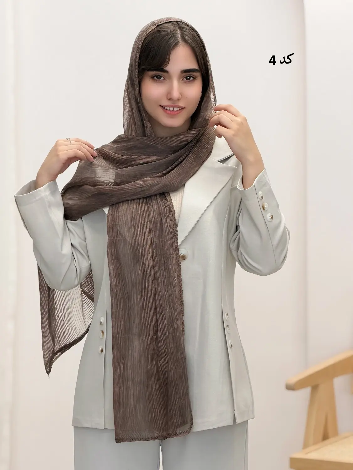 4477-شال ابریشم کیلا